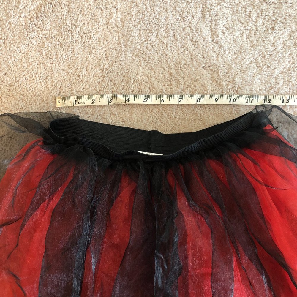 Spirit Halloween Kids/Adult Gothic Devil Costume Red Black with Wings & Headband - Picture 8 of 15
